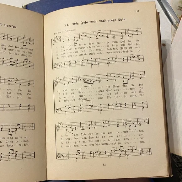 Antique German Song Book Liederkranz Für Somitages Schulen 1898 - Picture 8 of 12